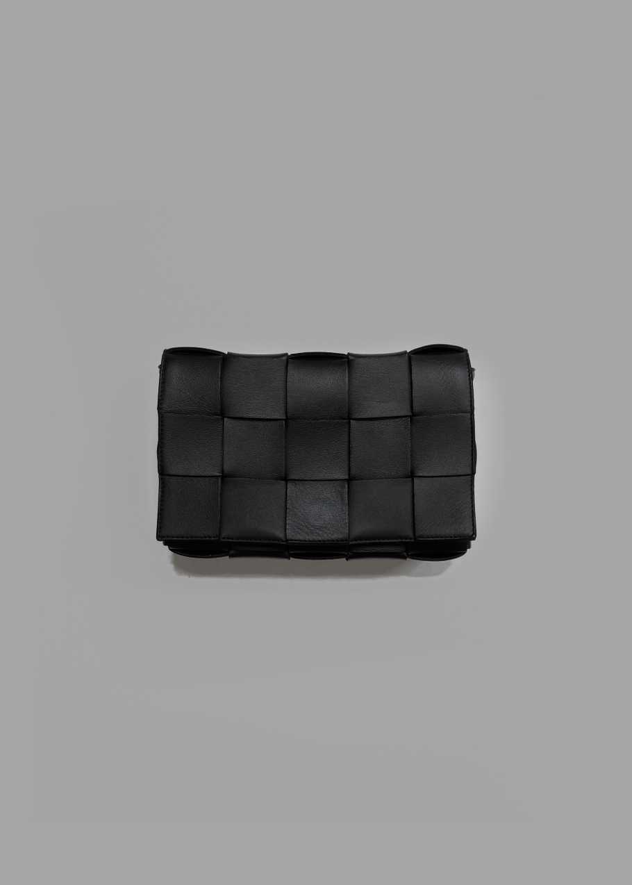 Intrecciato Leather Cassette Bag